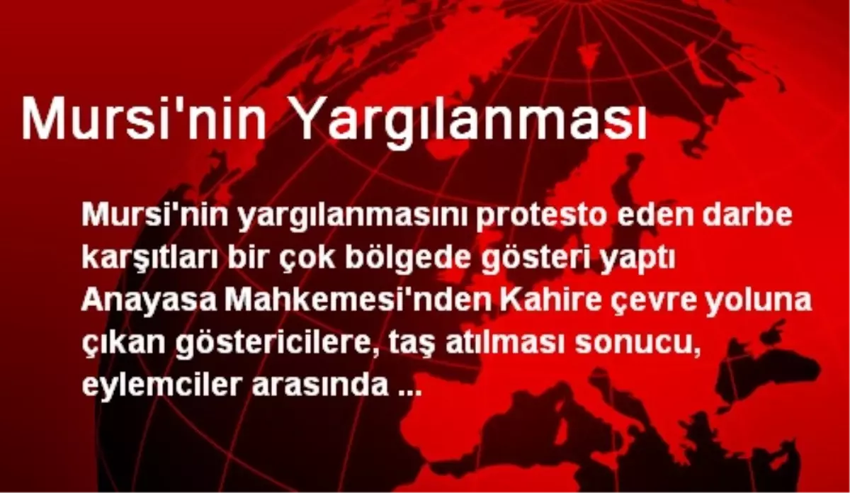 Mursi\'nin Yargılanması