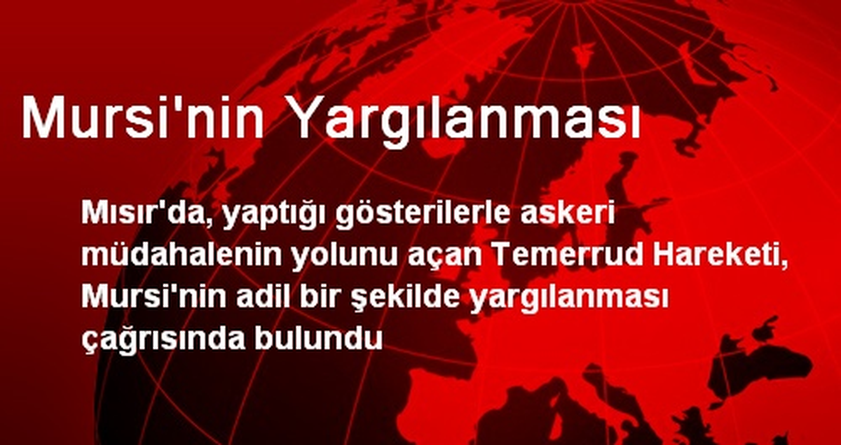 Mursi\'nin Yargılanması