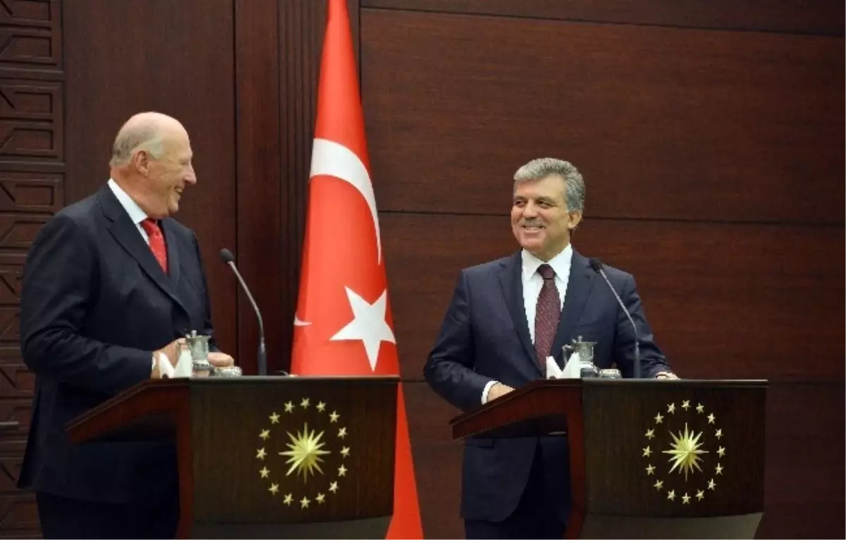 Cumhurbaşkanı Gül ve Norveç Kralı 5. Harald Ortak Basın Toplantısı
