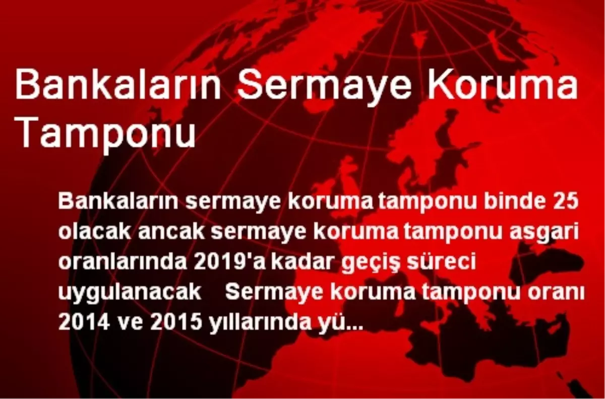 Bankaların Sermaye Koruma Tamponu