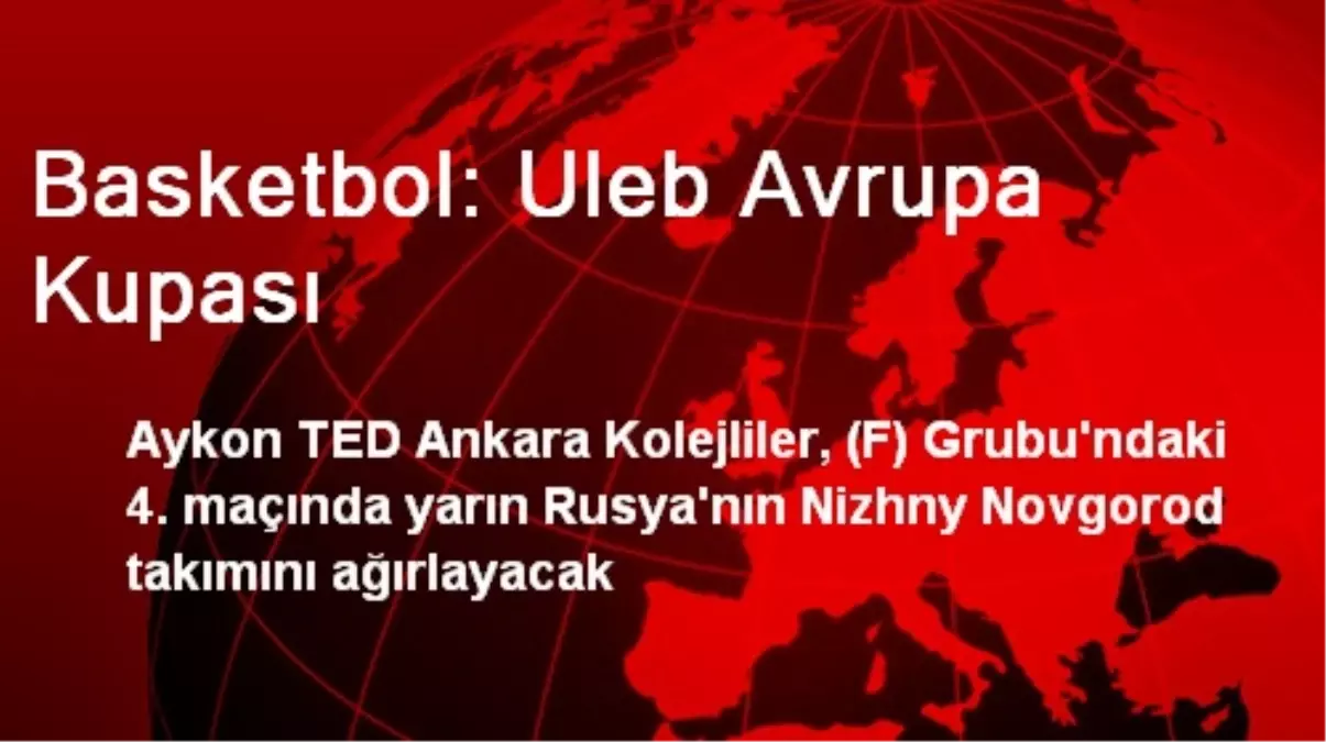 Basketbol: Uleb Avrupa Kupası