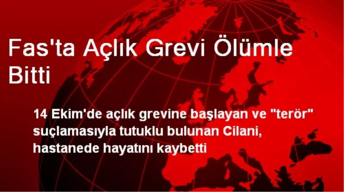 Fas\'ta Açlık Grevi Ölümle Bitti