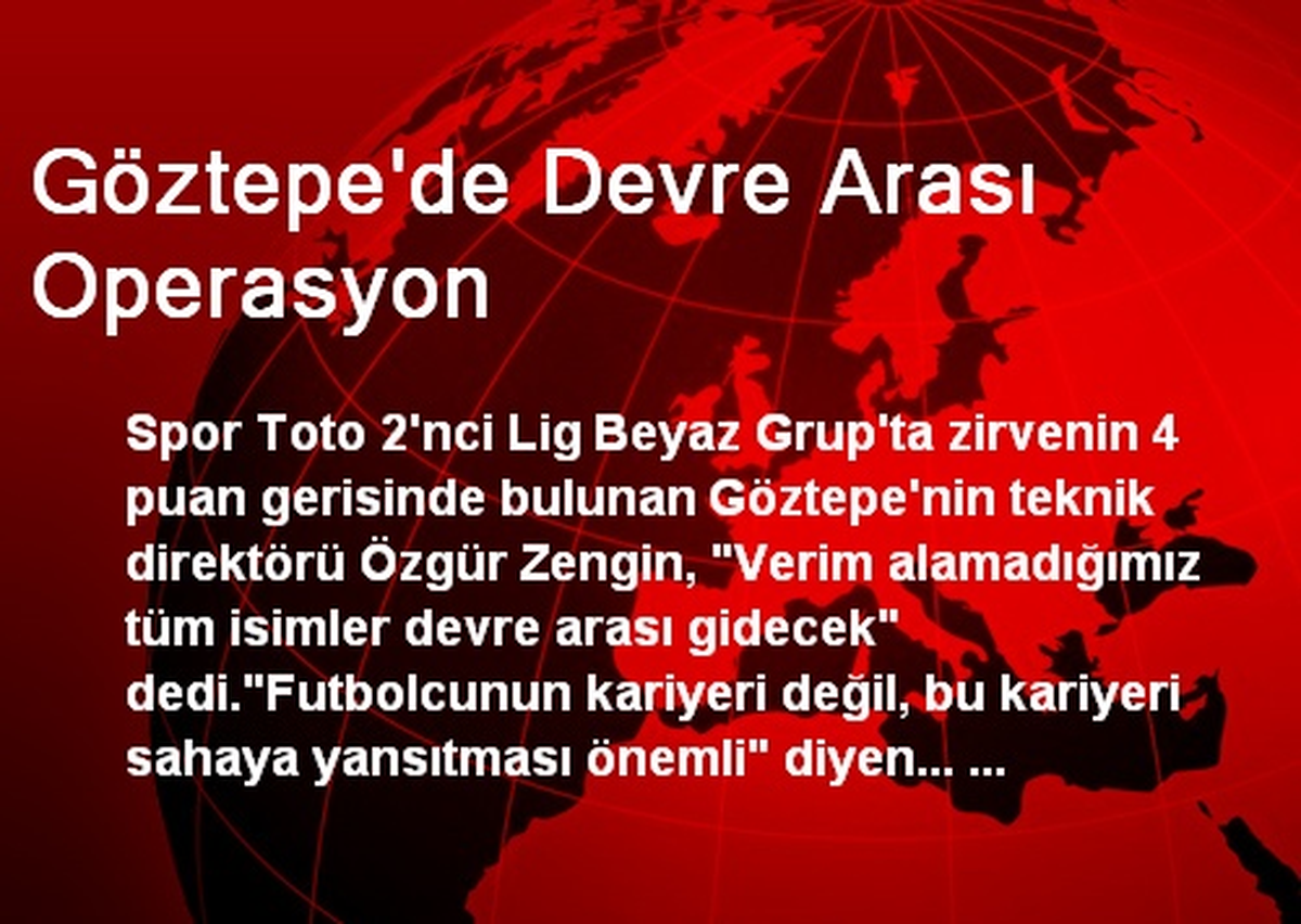 Göztepe\'de Devre Arası Operasyon