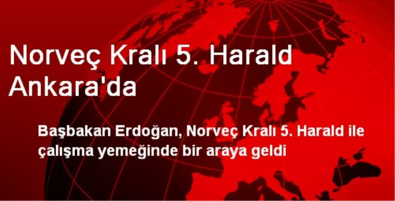 Norveç Kralı 5. Harald Ankara\'da