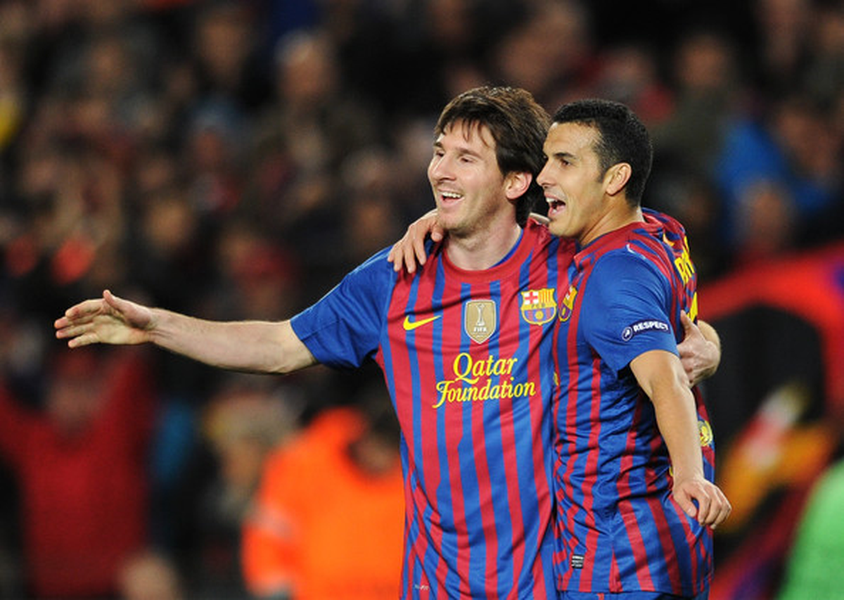 Pedro\'dan Messi\'ye Destek