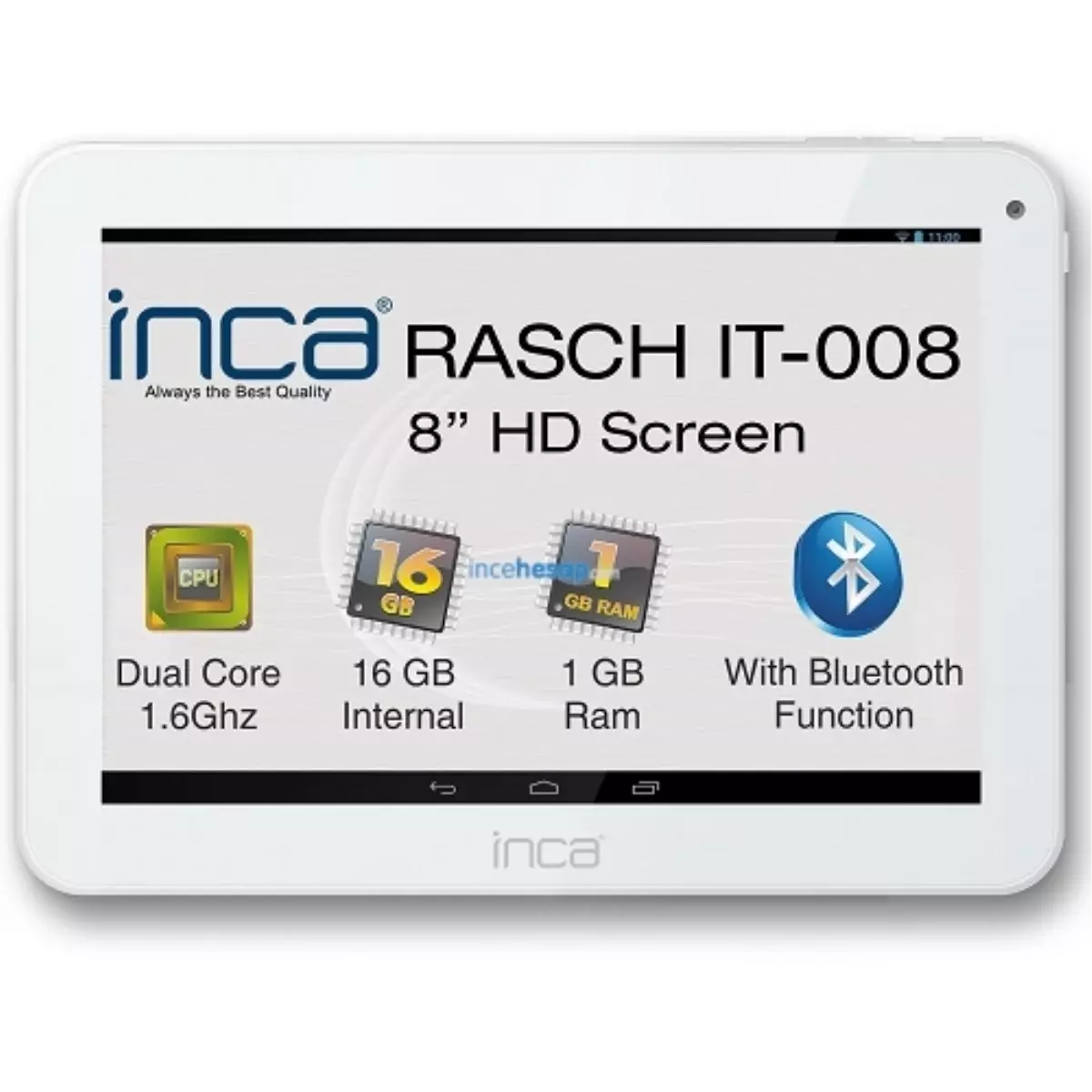 Inca Rasch  8" 16gb Tablet Pc