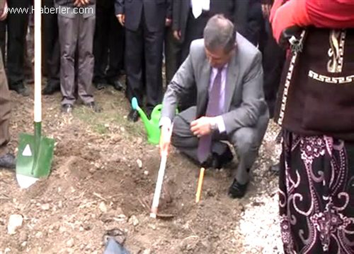 Köylülerin gelirini artıracak fidan dikiyorlar