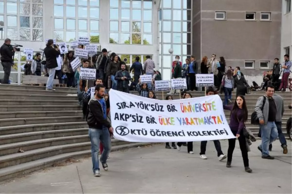 Ktü\'lü Öğrencilerden YÖK Protestosu