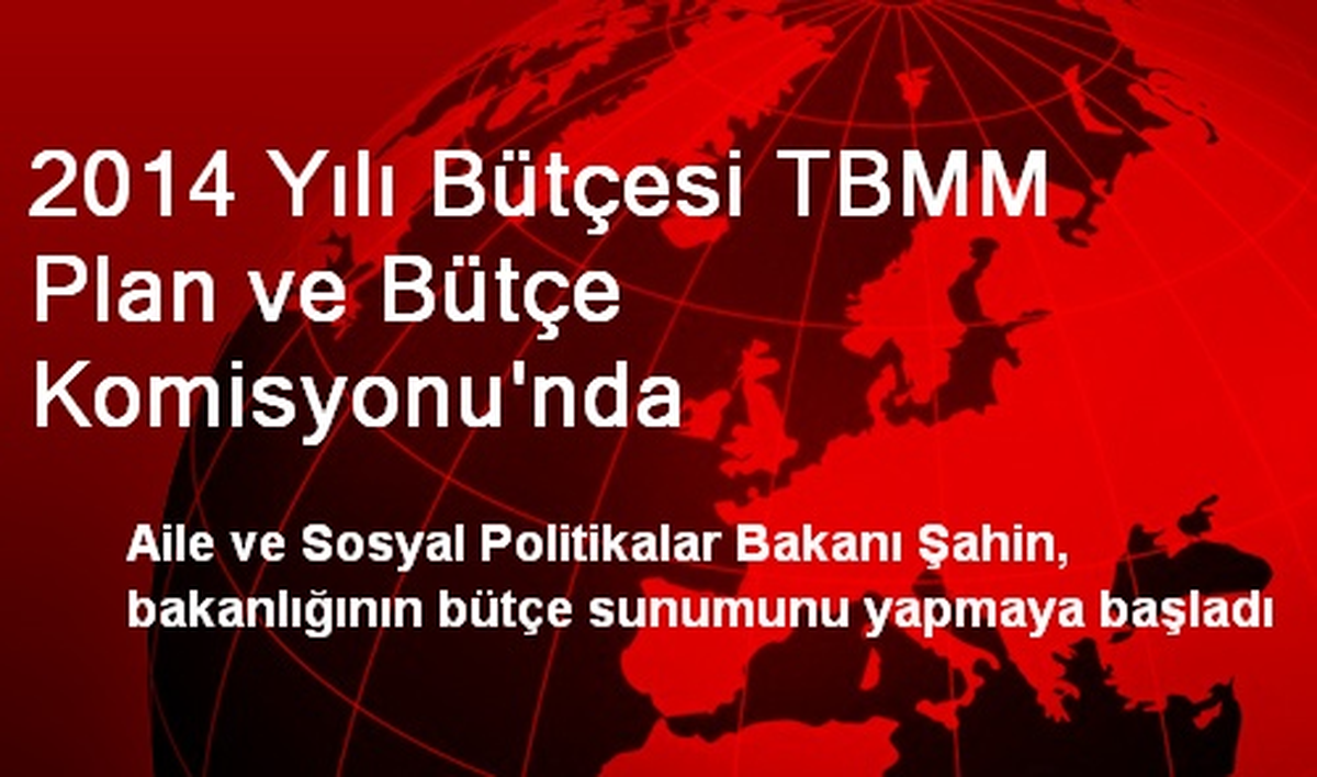 2014 Yılı Bütçesi TBMM Plan ve Bütçe Komisyonu\'nda