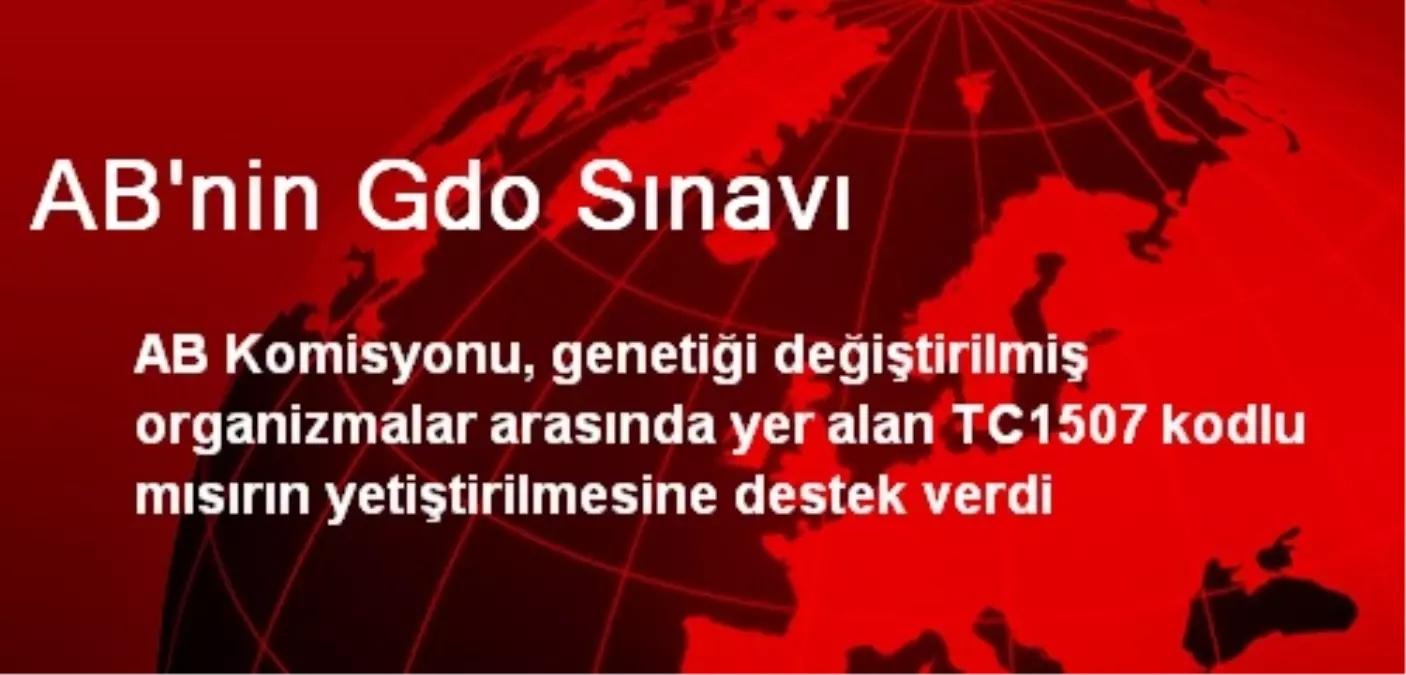 AB\'nin Gdo Sınavı