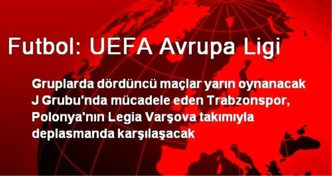 UEFA\'da 4. Hafta Maçları Oynanacak