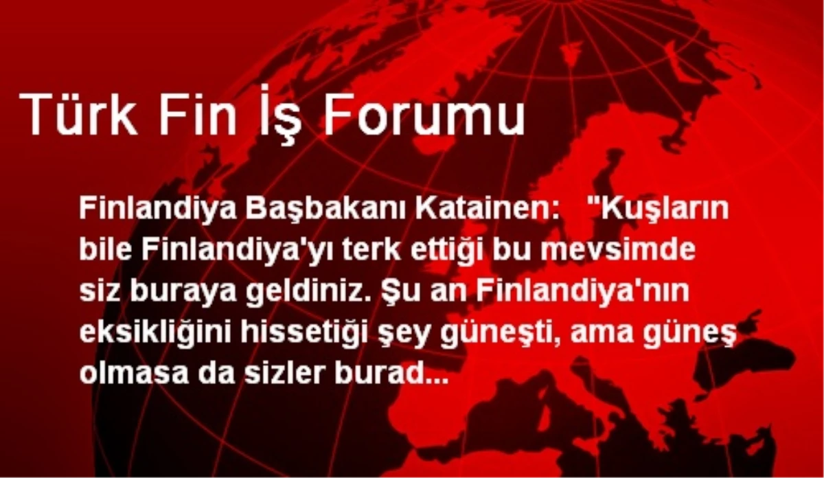 Türk Fin İş Forumu