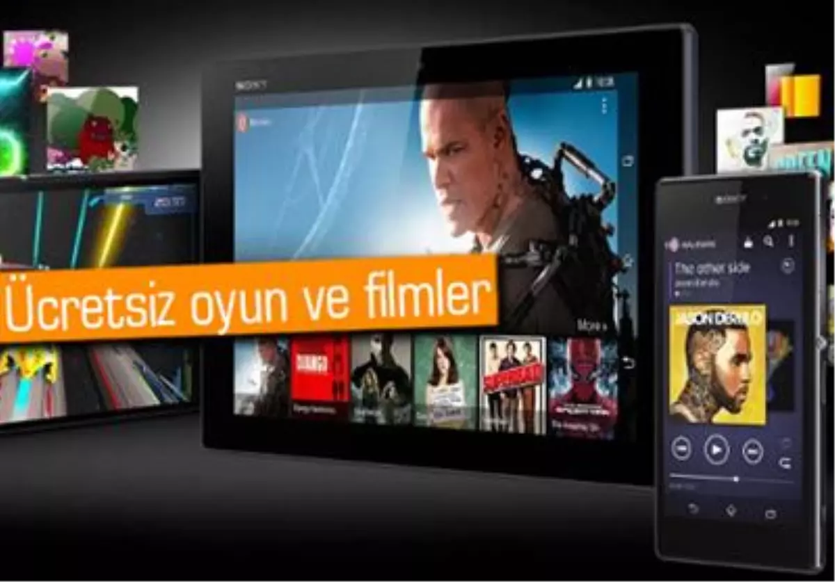 Sony Xperia Z1, Z Ultra ve Tablet Z Kullanıcılarına Ücretsiz Eğlence Paketi
