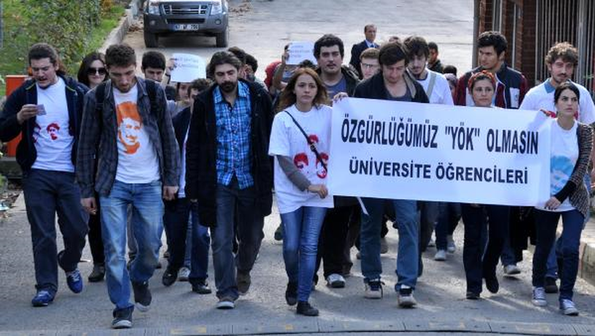 Zonguldak\'ta YÖK Protestosu