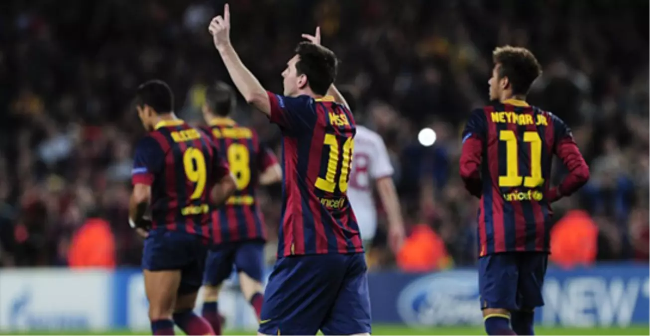 Barcelona, Milan\'ı 3-1 Yendi