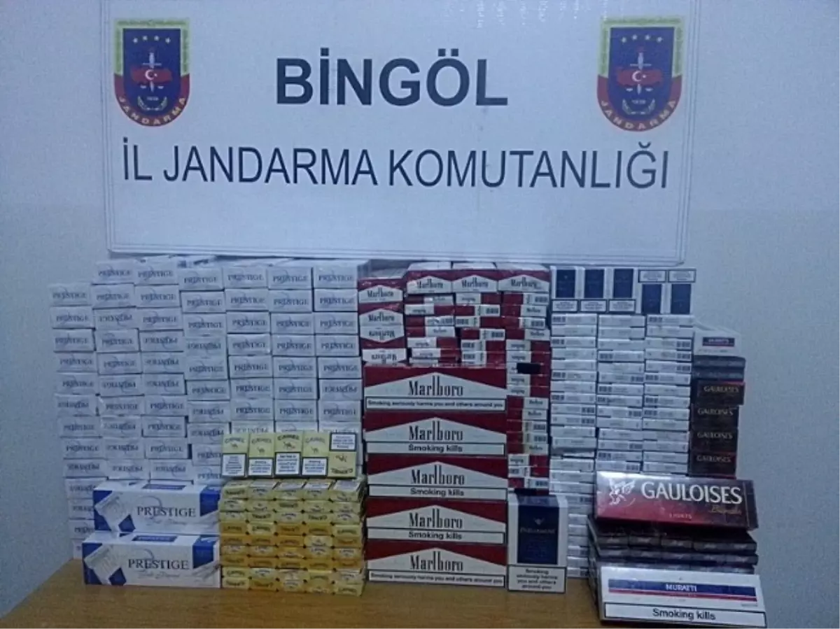 Bingöl\'de 2 Bin 180 Paket Kaçak Sigara Ele Geçirildi