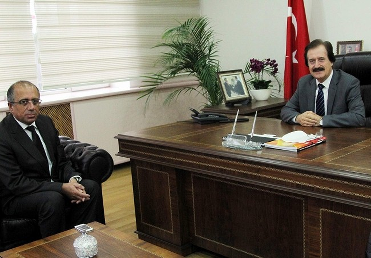 Defterdar Salihoğlu, Rektör Kocacık\'a Veda Ziyaretinde Bulundu