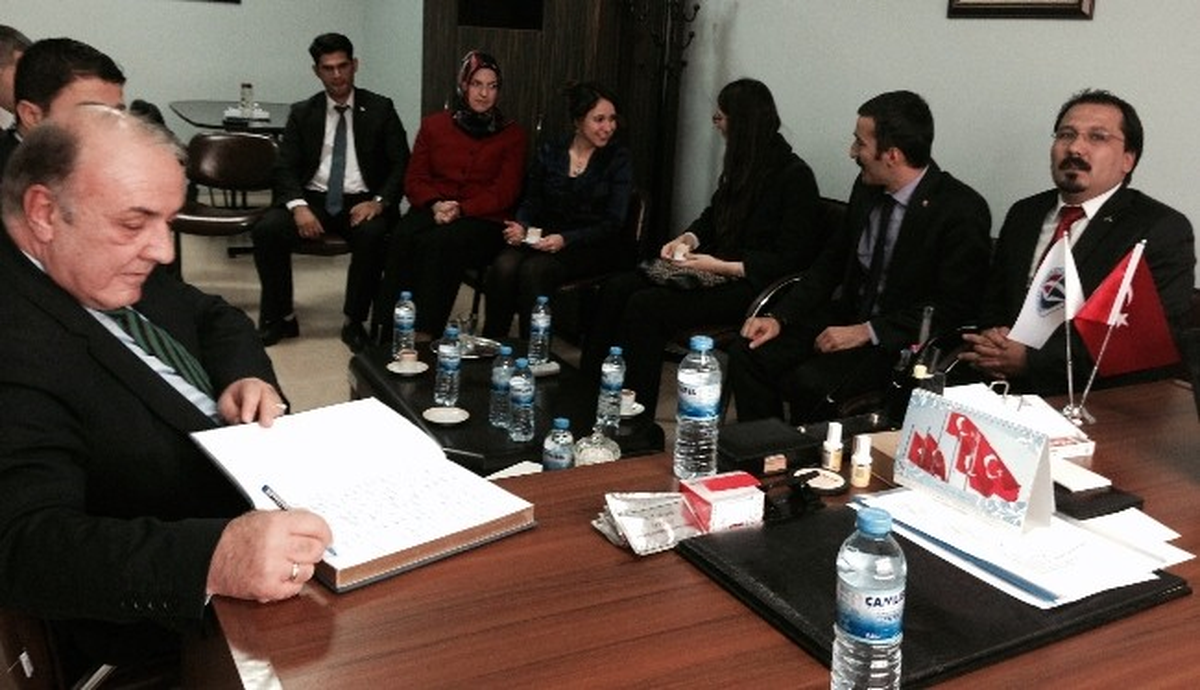 Gaün Rektörü Prof. Dr. Coşkun İslahiye Myo\'yu Ziyaret Etti