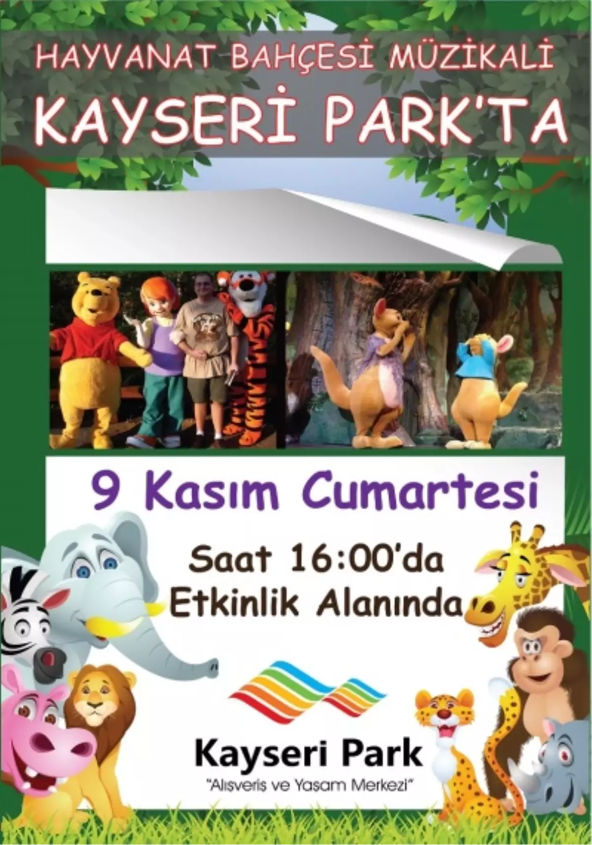 Hayvanat Bahçesi Müzikali Kayseri Park\'ta