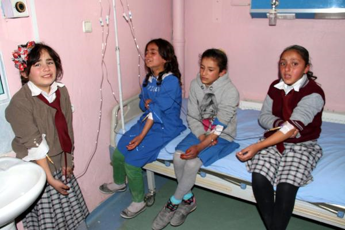 Muradiye\'de 400 Öğrenci Yemekten Zehirlendi
