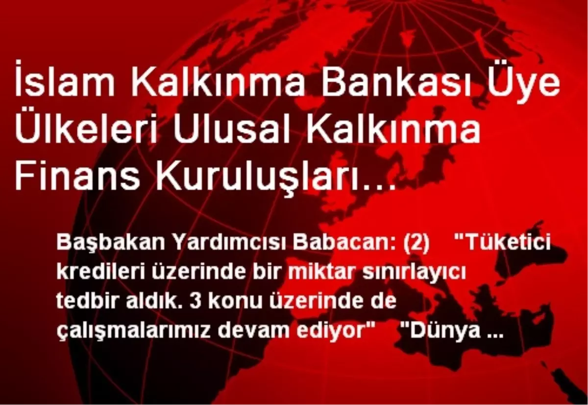 İslam Kalkınma Bankası Üye Ülkeleri Ulusal Kalkınma Finans Kuruluşları Ortaklığı Kalkınma Forumu