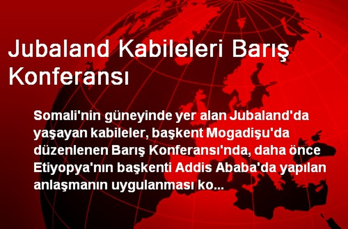 Jubaland Kabileleri Barış Konferansı