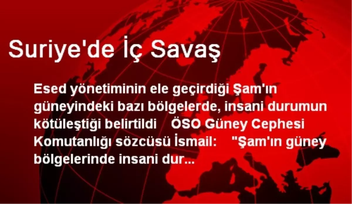 Suriye\'de İç Savaş