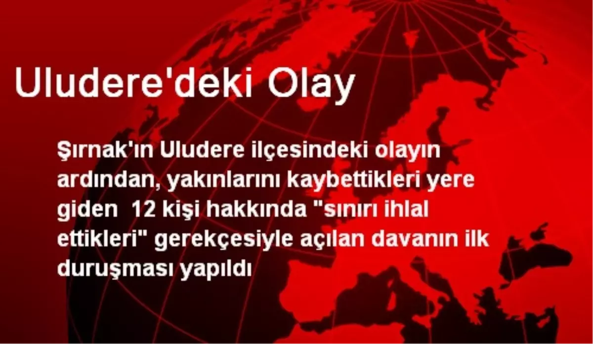 Uludere\'deki Olay