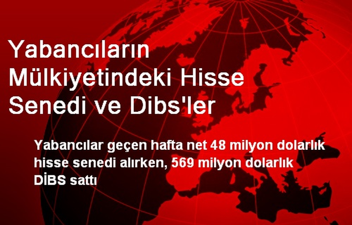 Yabancıların Mülkiyetindeki Hisse Senedi ve Dibs\'ler