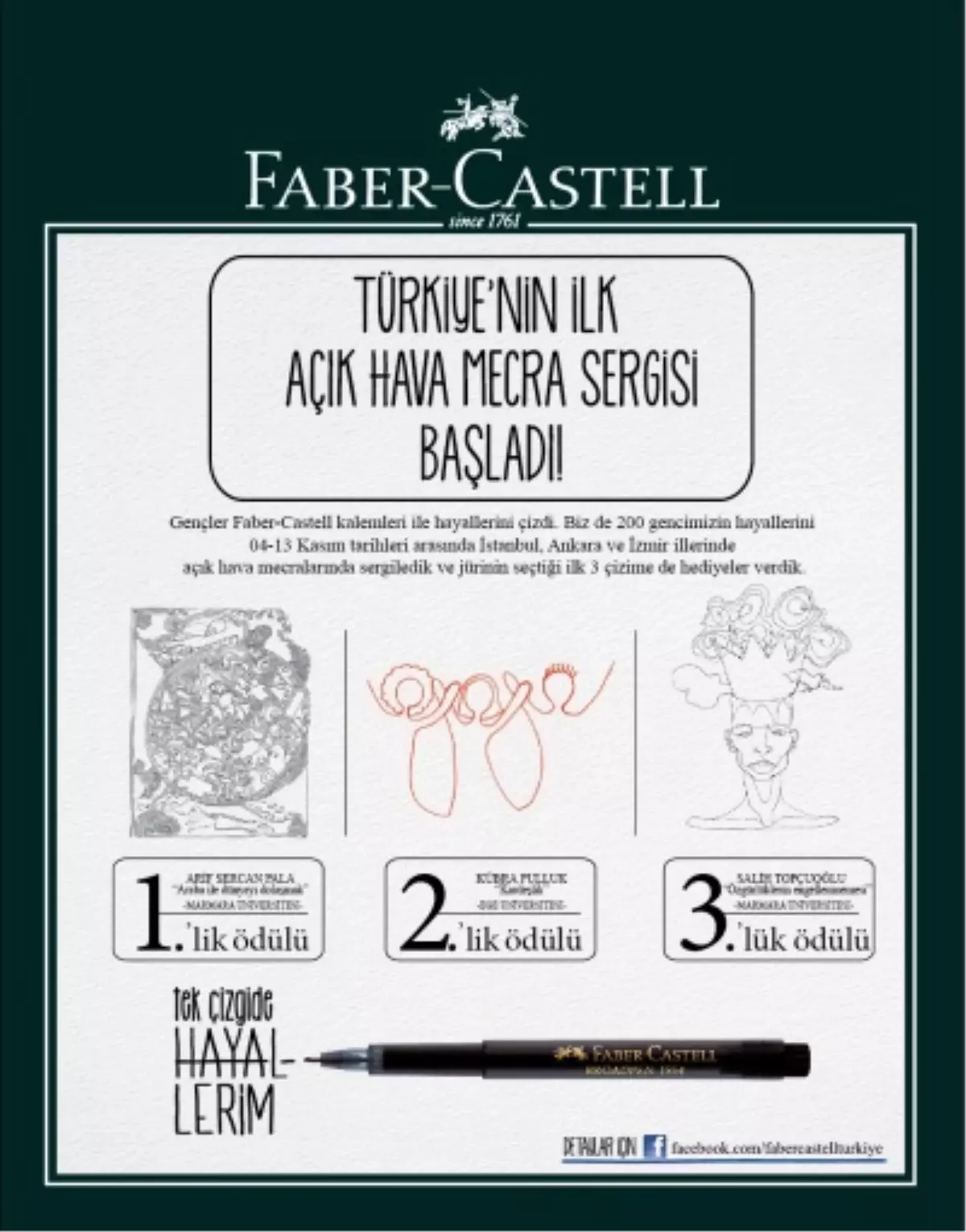 Faber-Castell ile "Türkiye\'nin İlk Açık Hava Mecra Sergisi" Başladı!