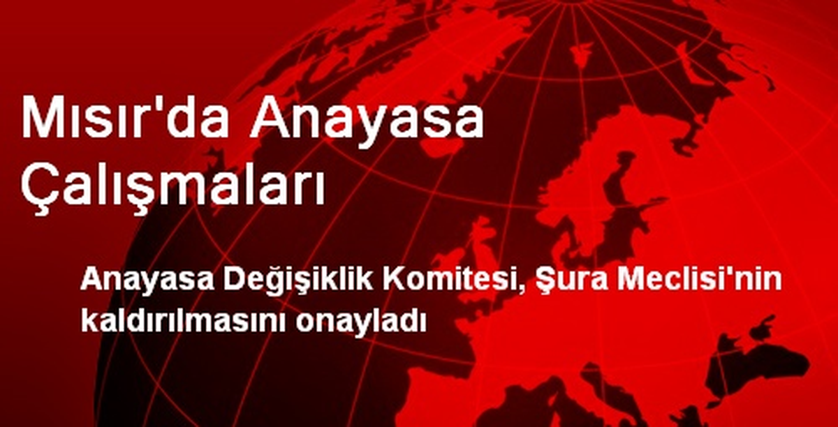 Mısır\'da Anayasa Çalışmaları