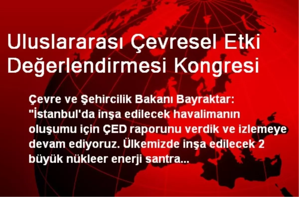 Uluslararası Çevresel Etki Değerlendirmesi Kongresi