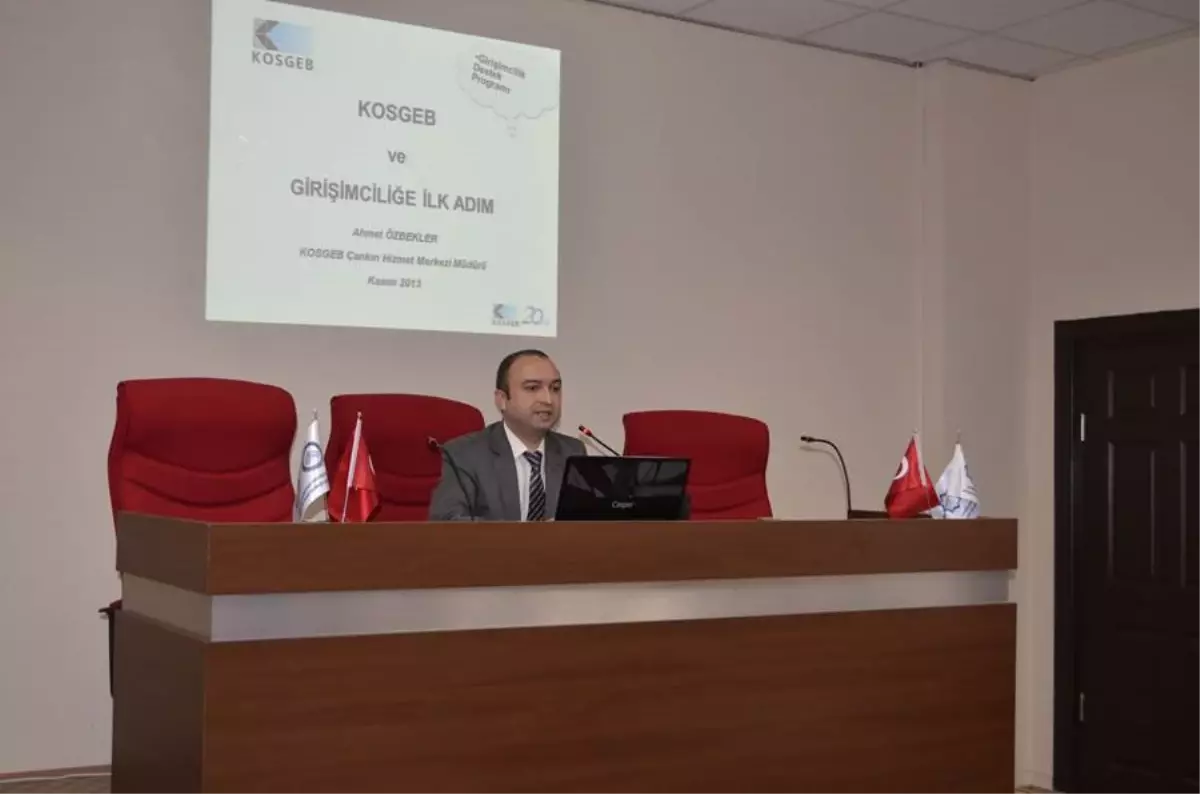 Çankırı Karatekin Üniversitesi'nde KOSGEB Konferansı Yapıldı