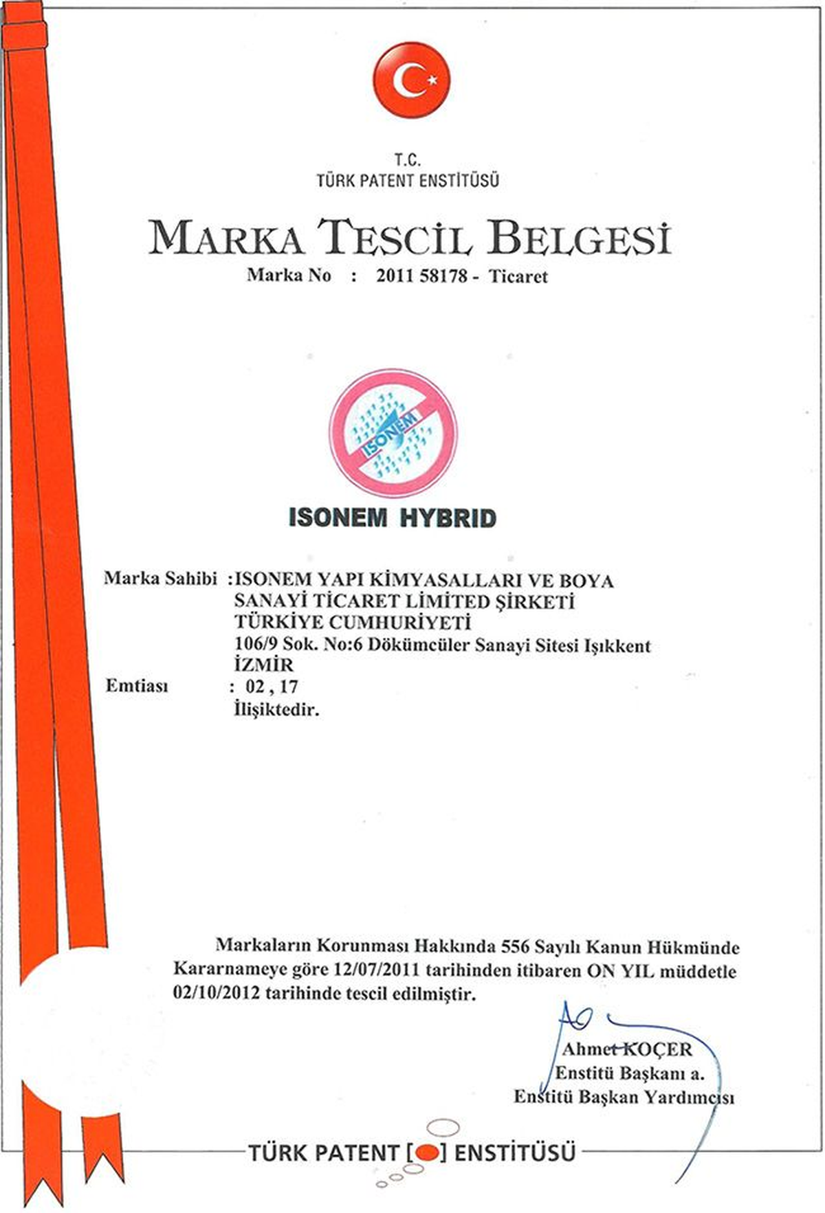 İTÜ Artık Tescilli Marka