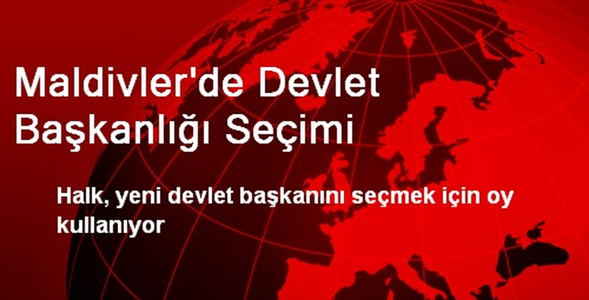 Maldivler\'de Devlet Başkanlığı Seçimi