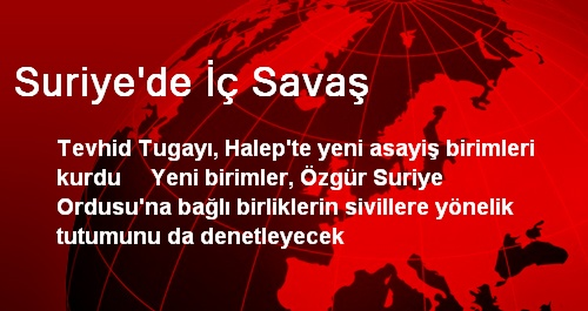 Suriye\'de İç Savaş