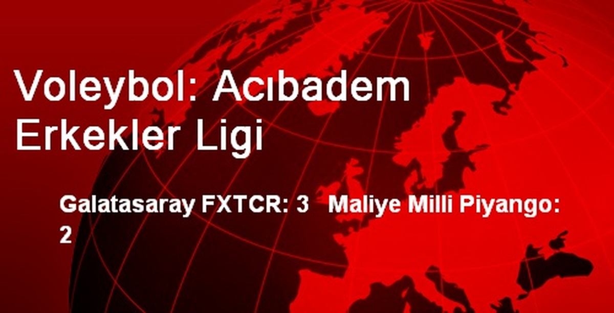 Voleybol: Acıbadem Erkekler Ligi