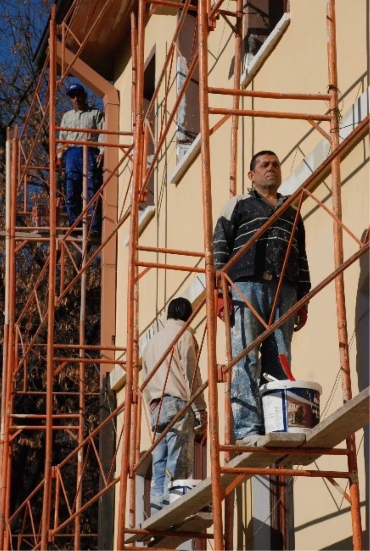Tokat\'ta İnşaat İşçilerinin 10 Kasım Duyarlılığı