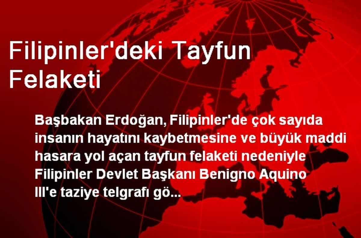 Filipinler\'deki Tayfun Felaketi