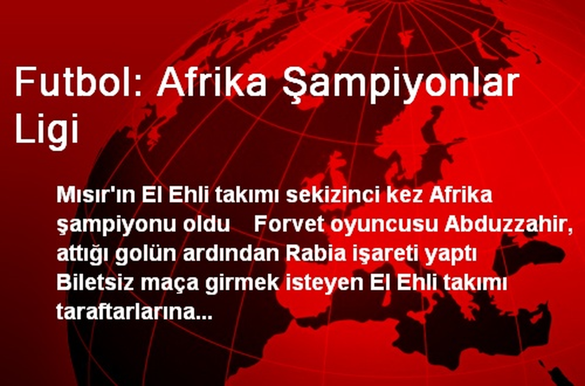 Futbol: Afrika Şampiyonlar Ligi