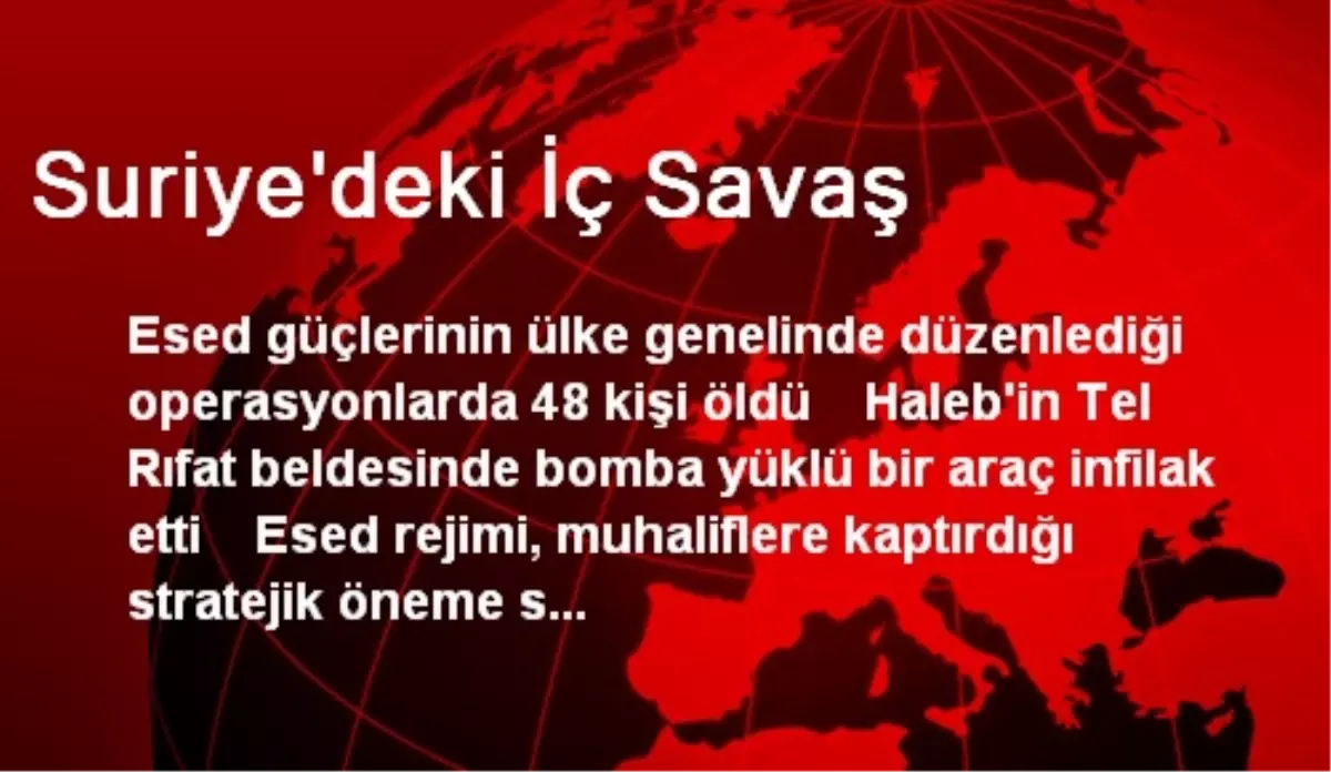 Suriye\'deki İç Savaş