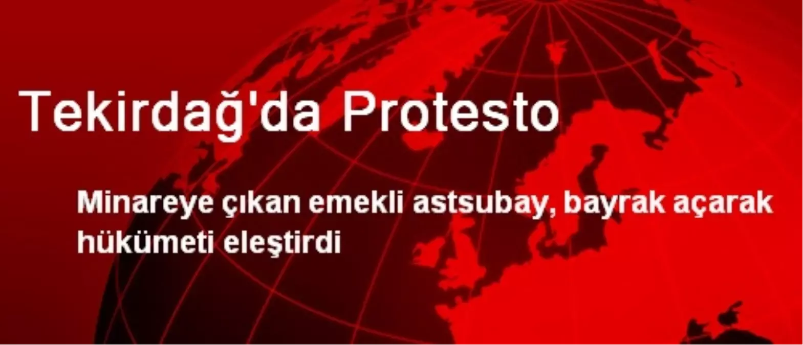 Tekirdağ\'da Protesto