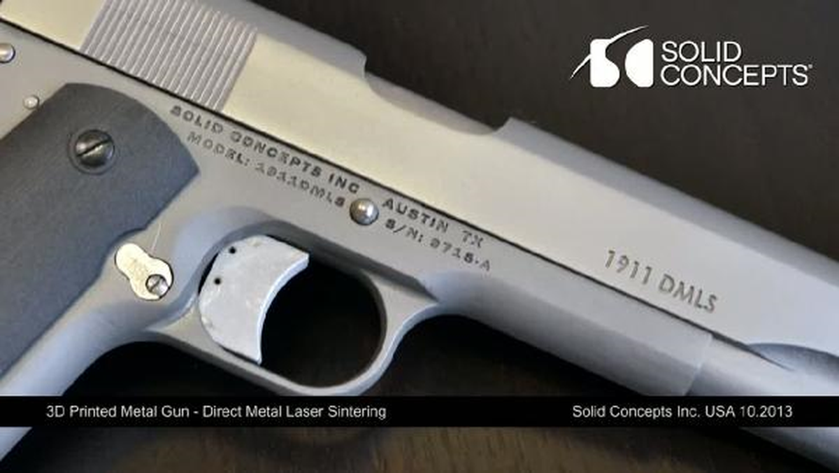Dünyada İlk Kez Üç Boyutlu Baskıyla Metal Tabanca Üretildi