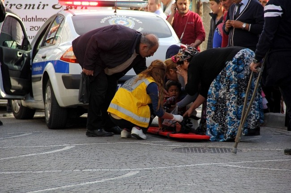 Küçük Çocuğun Ayağını Otobüs Ezdi