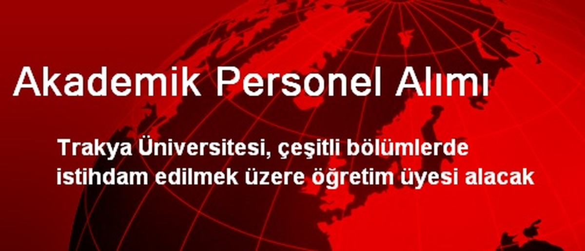 Akademik Personel Alımı