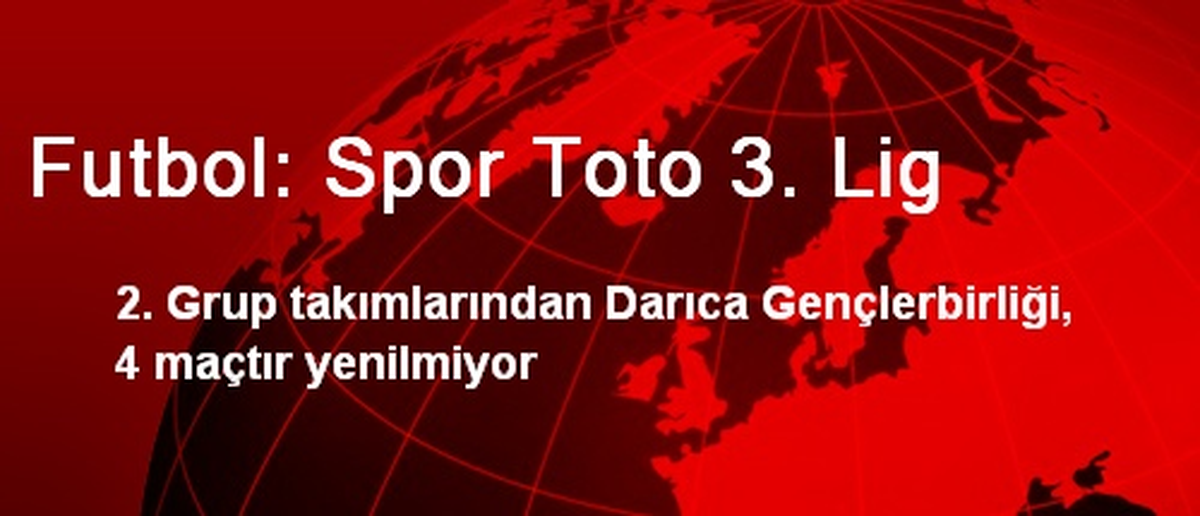 Futbol: Spor Toto 3. Lig
