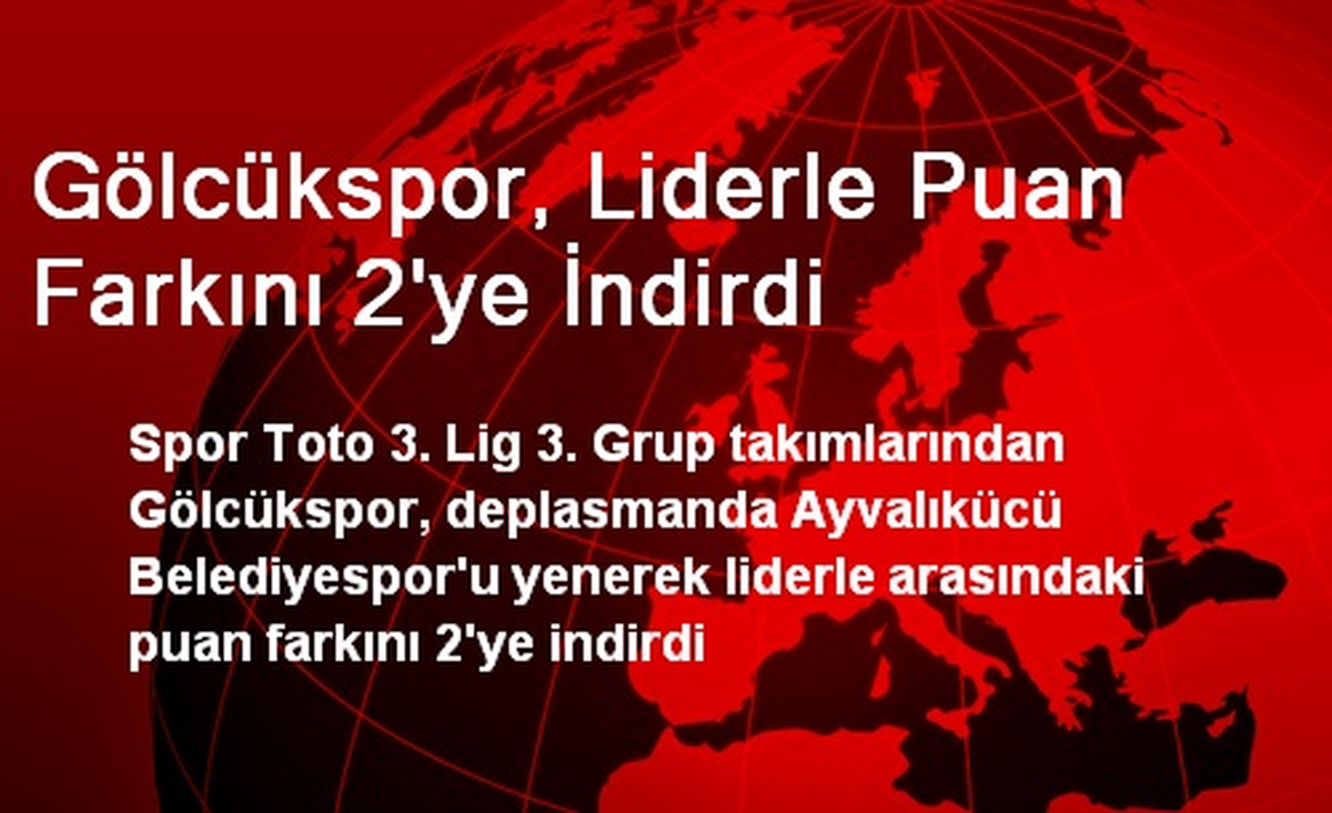 Gölcükspor, Liderle Puan Farkını 2\'ye İndirdi