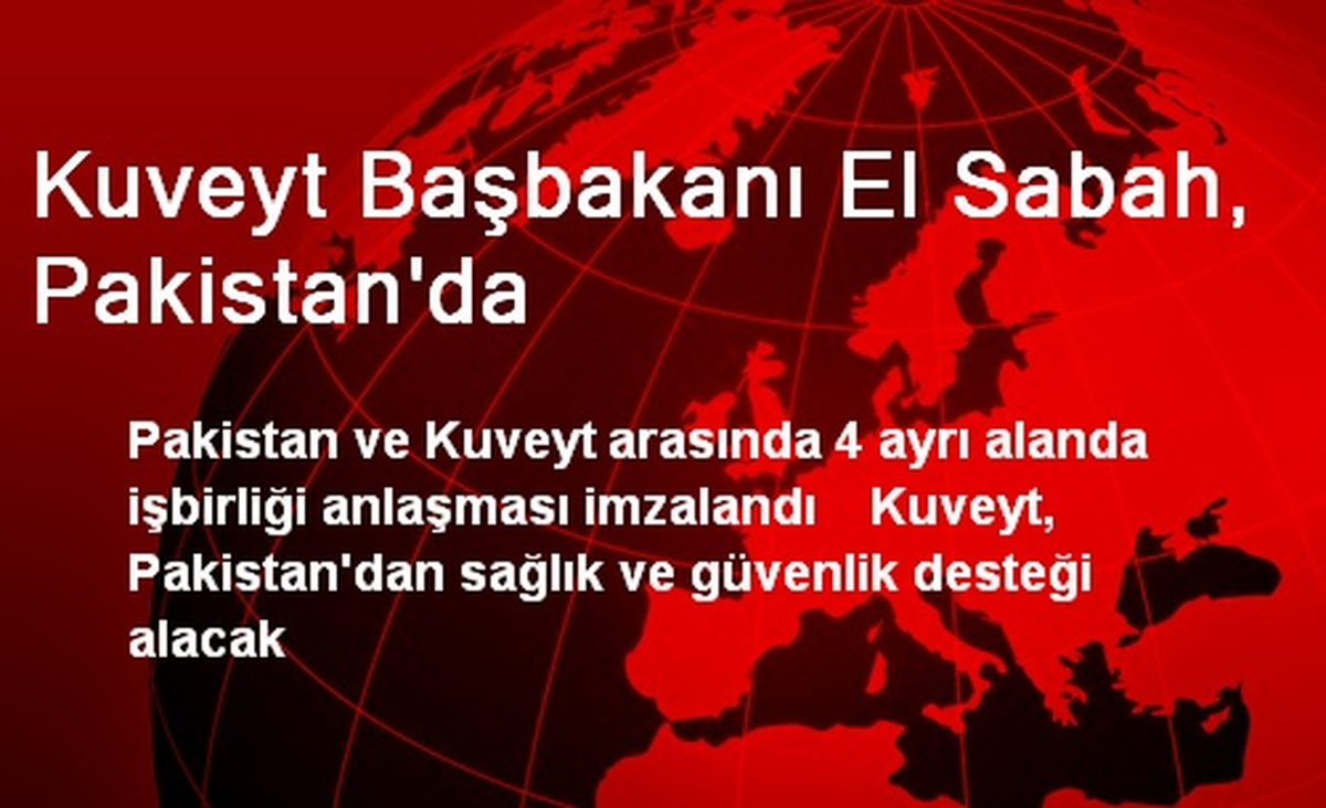 Kuveyt İle Pakistan İşbirliği Anlaşması İmzaladı