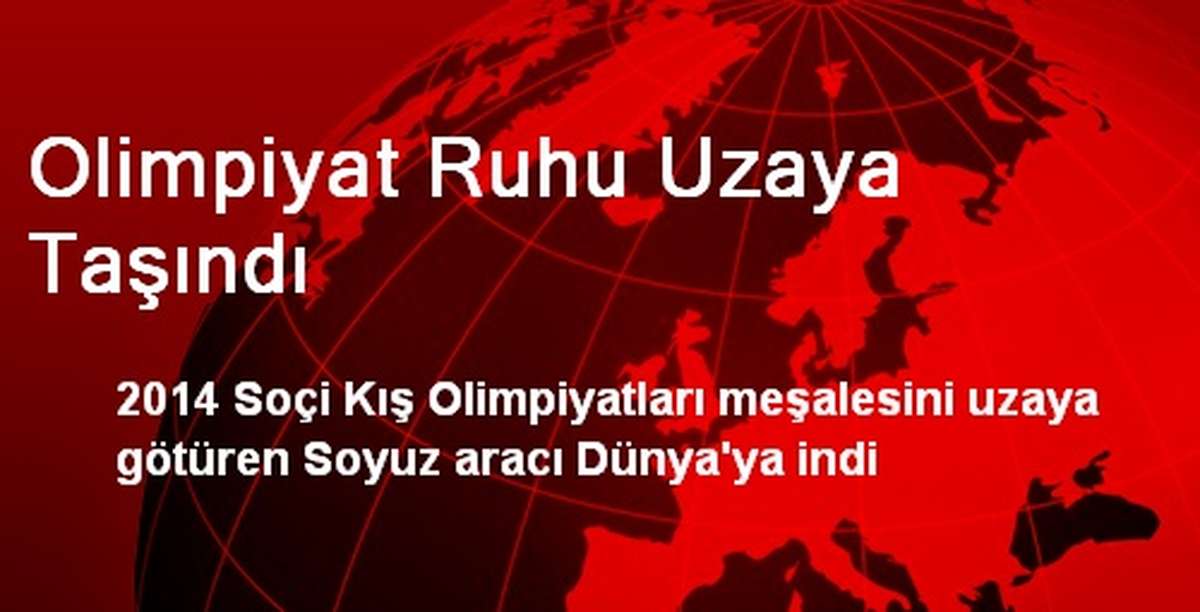 Olimpiyat Ruhu Uzaya Taşındı