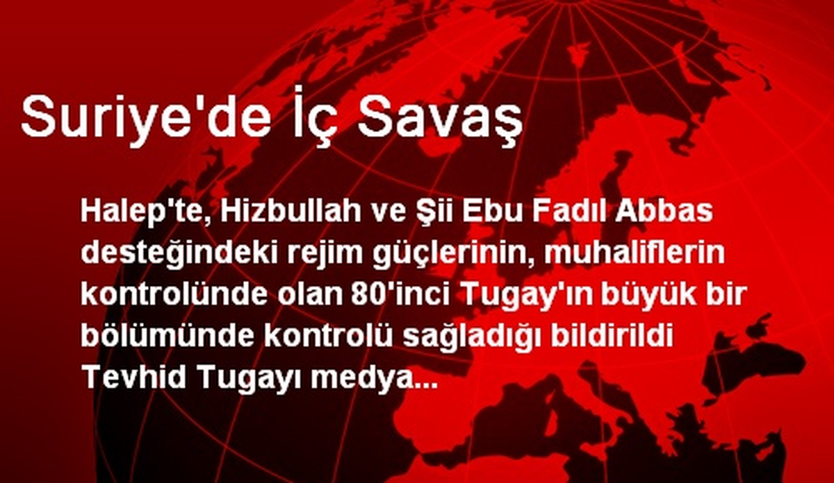 Suriye\'de İç Savaş